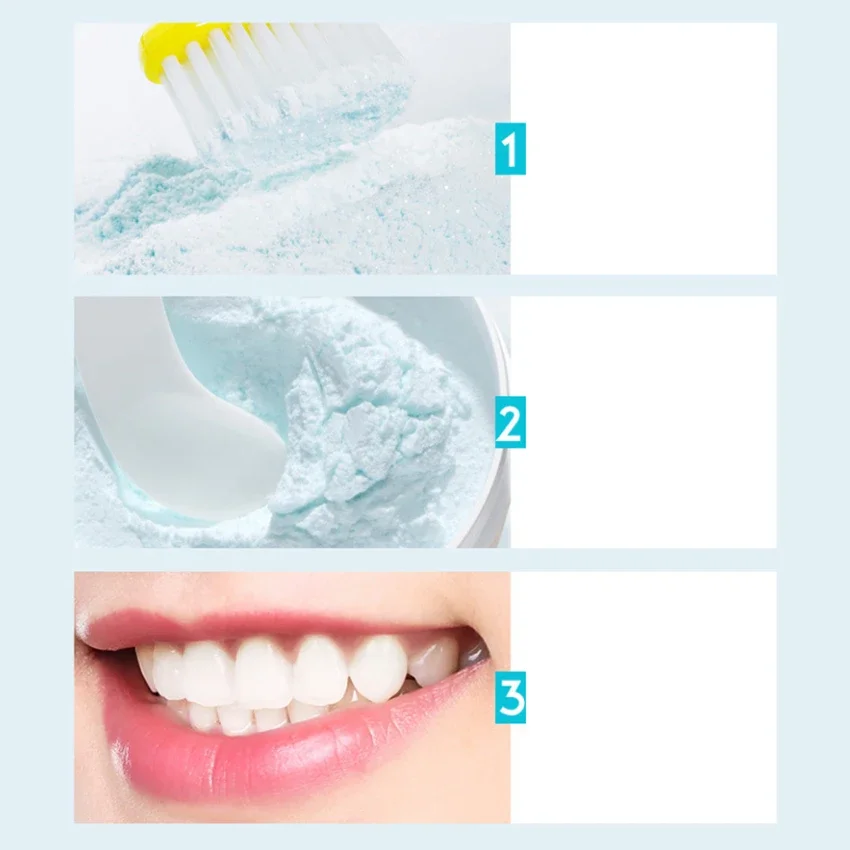 Pearl Bright Teeth Whitening Powder ยาสีฟันแป้ง,ใช้ลบคราบที่เกิดจากชา/กาแฟ/อาหาร,Whiten ฟันสีเหลือง