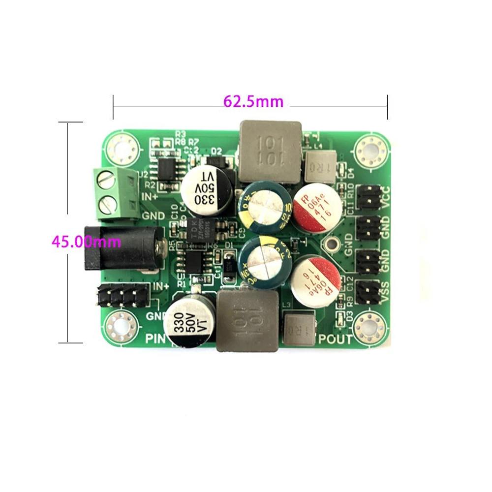 DC-DC Power Supply Module 600mA Max Single to ±5V Output Ultra Low Ripple Load Regulation 6.5-30V Input Short Circuit Protection