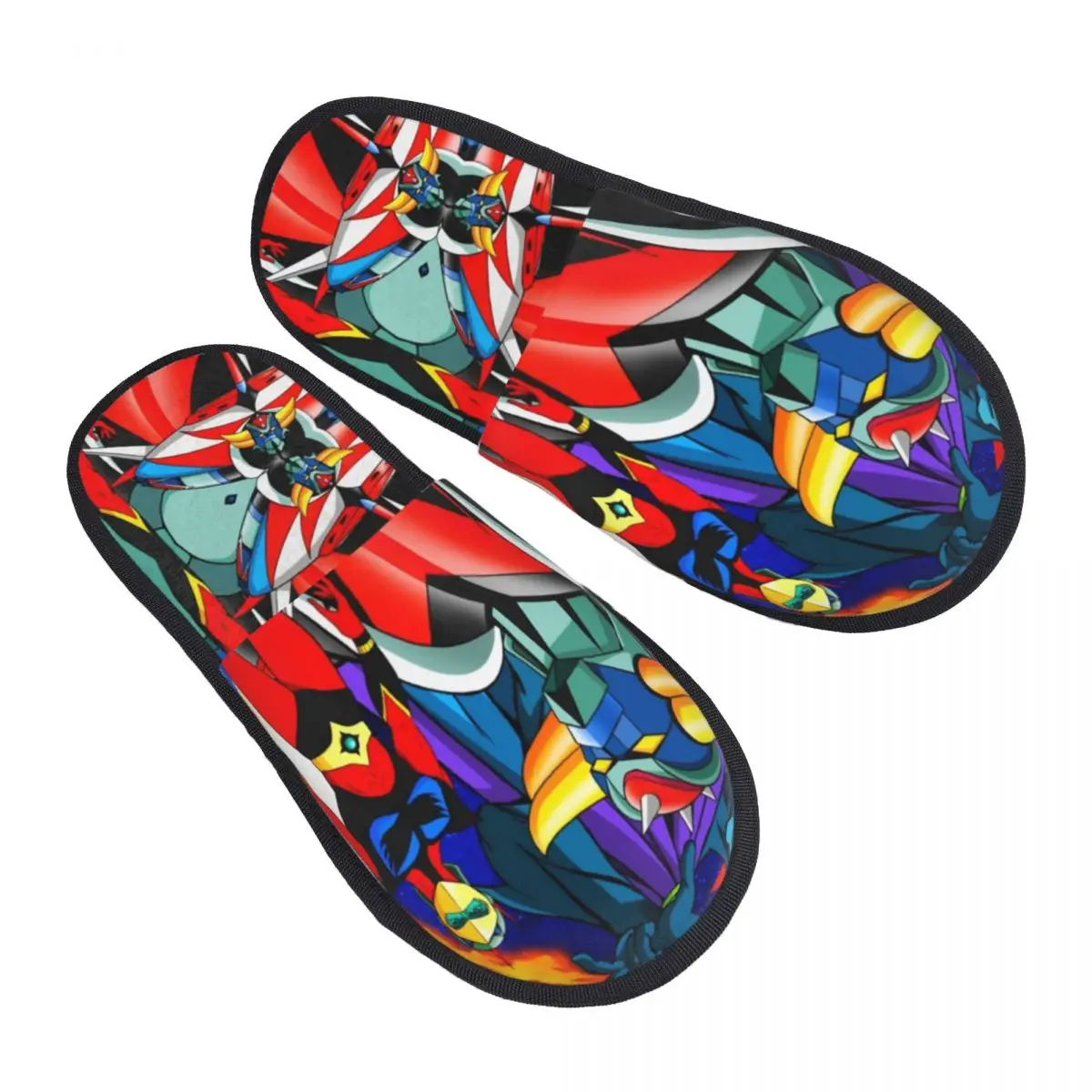 Memory Foam Slippers Women Comfy Warm Goldorak Goldrake Anime House Slippers