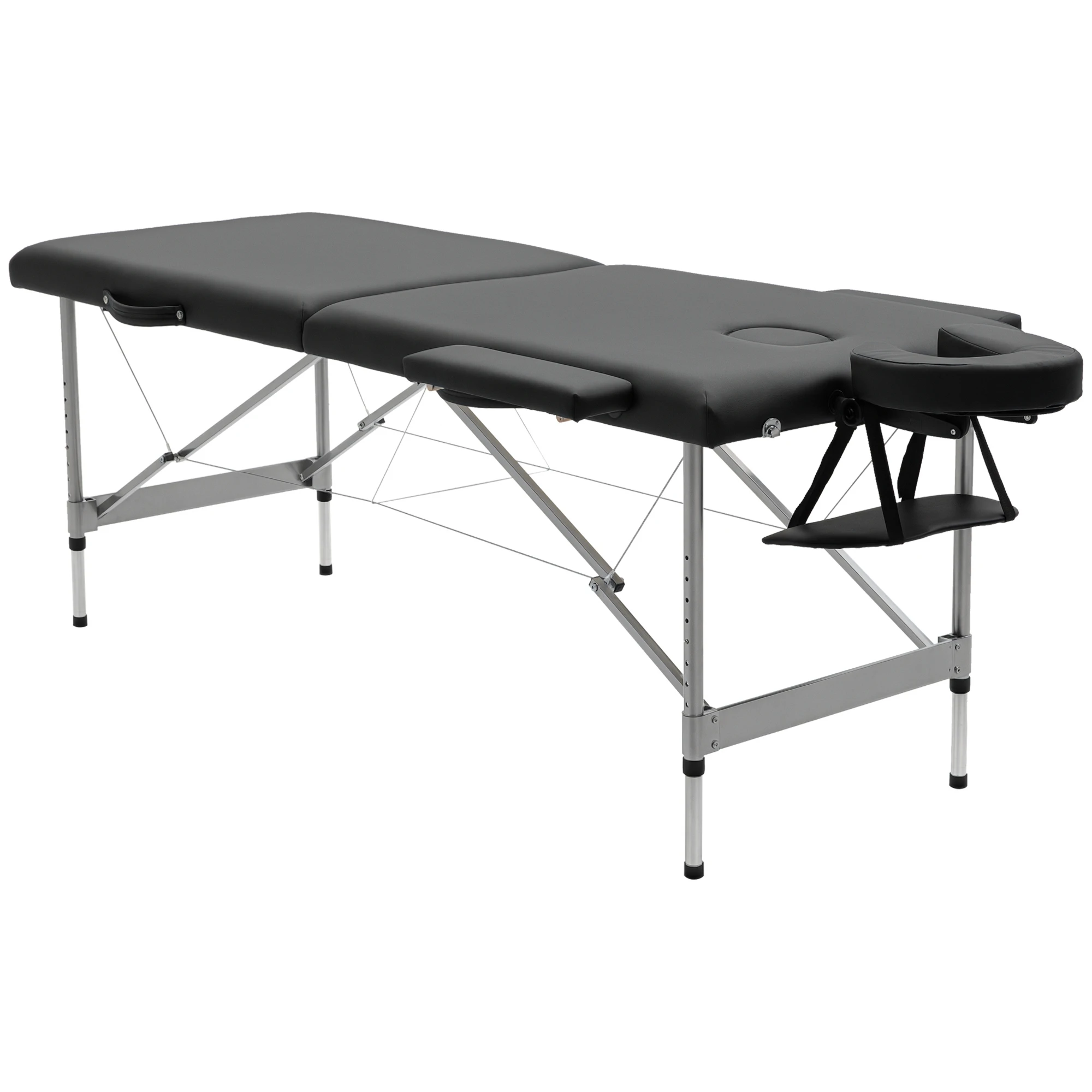 Mesa de massagem dobrável Homcom com altura ajustável 186X71X62-83 cm
