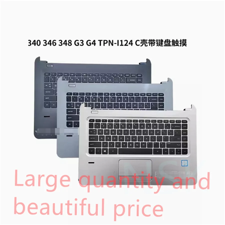 

Original FOR HP 340 346 348 G3 G4 TPN-I124 C case with keyboard touchpad 851536-001 100% TEST OK