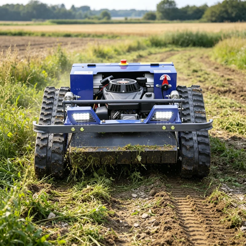 Tondeuse robotisée télécommandée personnalisée CE EPA, débroussailleuse tout-en-un domestique pour terrains accidentés