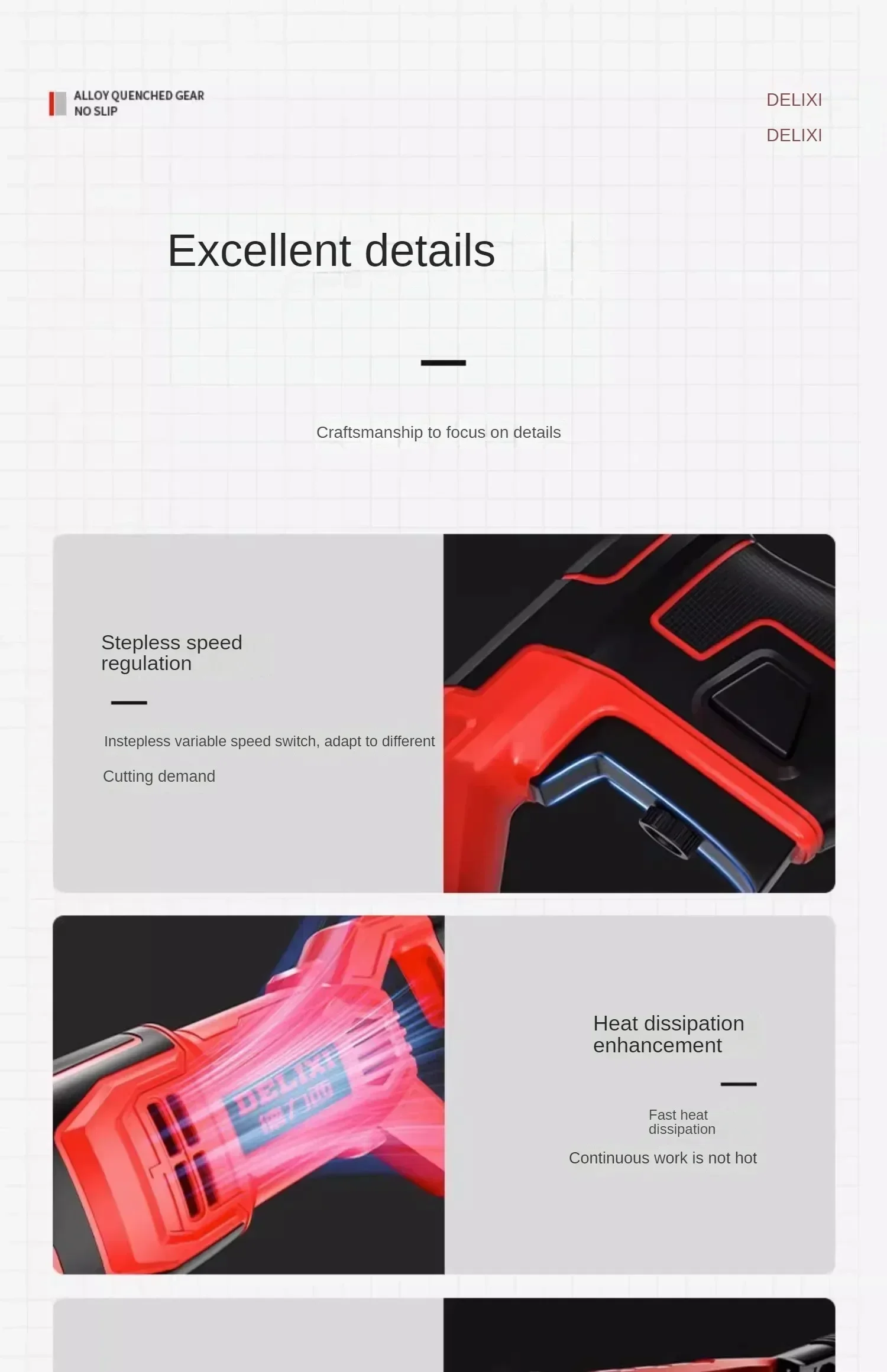 Serra alternativa elétrica poderosa de 220 V para corte de metal e madeira