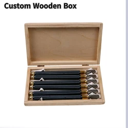 6PCS Custom wooden box TC-96 TOYO Glass Cutter For Tile\Glass Cutting Hand TC-96 Diy Cutting Tools Set