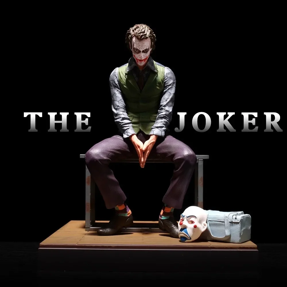 The Joker DC Action Figures Heath Ledger Gotham Model Statue Gift Creepy Smile Psycho Includes Masks and Car Doll Fine Cool Guy image 4