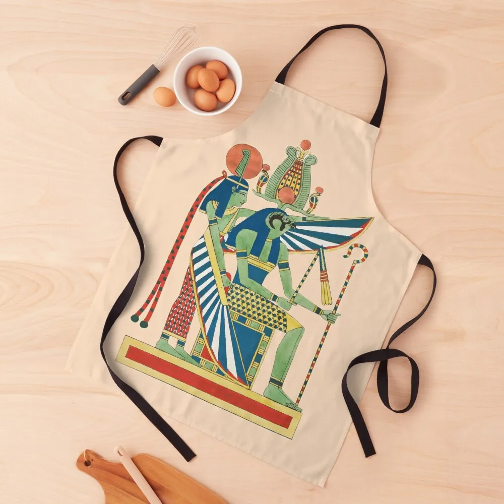 

Isis and Osiris, Prince of Egypt and princess, King & queen - Gods of the Egyptians, ancient egypt, vintage Apron