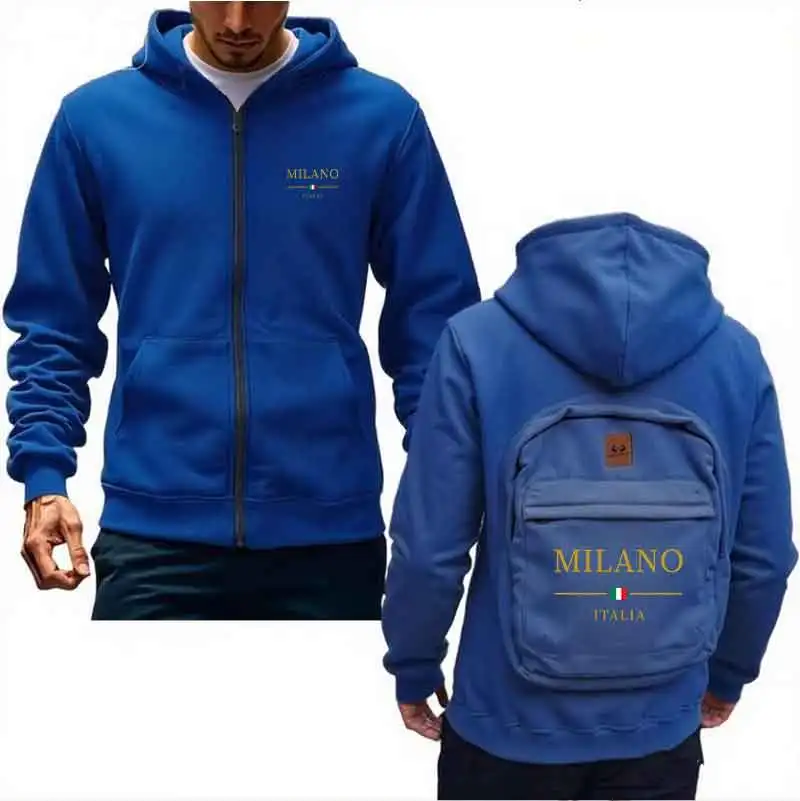 حقيبة ظهر منتج جديدة فضفاضة للخريف والشتاء متكاملة مع هوديس كاجوال عصرية للرجال والنساء