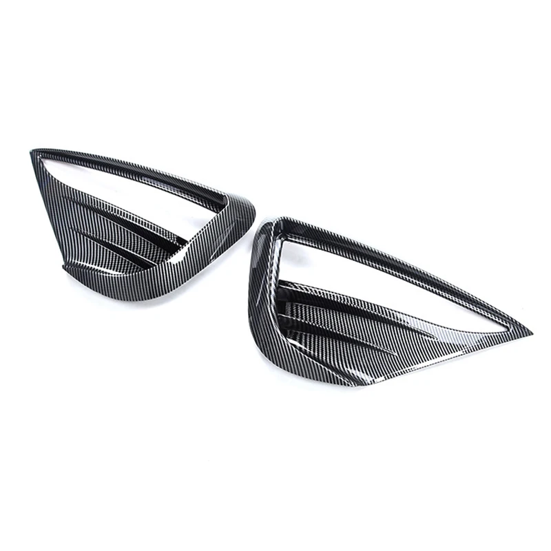 For Tesla Model Y Fog Lamp Spoiler Blade Trim Protective Cover Woof Tooth Wind Knife ABS Decoration Sticker Car Accessories