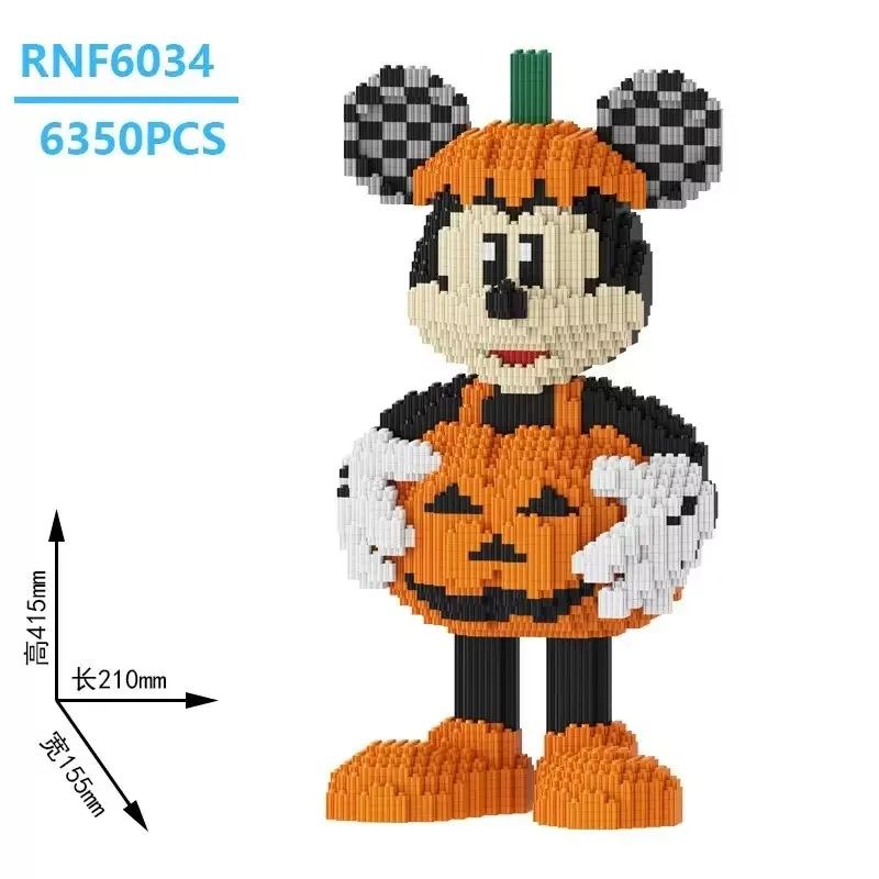 4500 stuks Mickey Mouse blokken speelgoed in lade Mickey Mouse blokken speelgoed verbindende blokken bouwstenen kinder verjaardagscadeaus