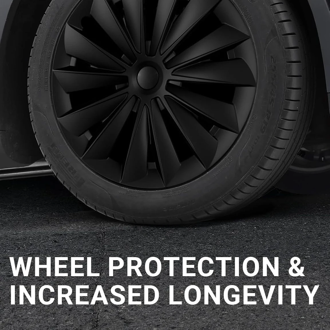 2020-2024 Für Tesla Model Y 19-Zoll-Radnabenkappen-Ersatz 4 Stück Radnabenkappen Rechts & Links Vollständige Felgenabdeckung Zubehör – Detail 15