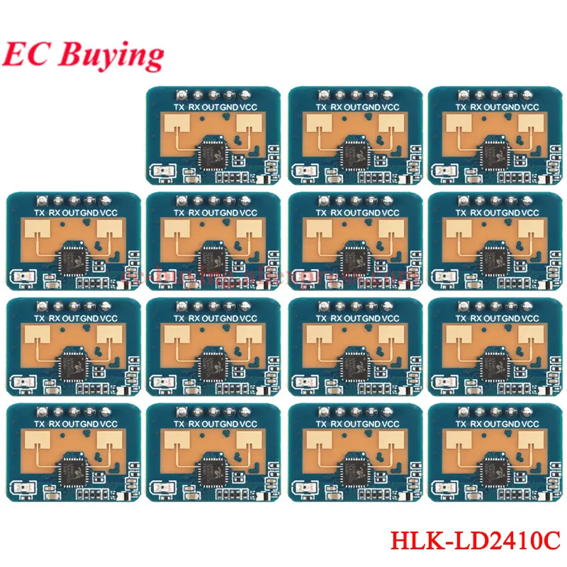 1-20 stks HLK-LD2410C LD2410C 24G mmWave FMCW Millimeter 5 M Wave Menselijke aanwezigheid Status Radarsensor Bewegingsdetectie