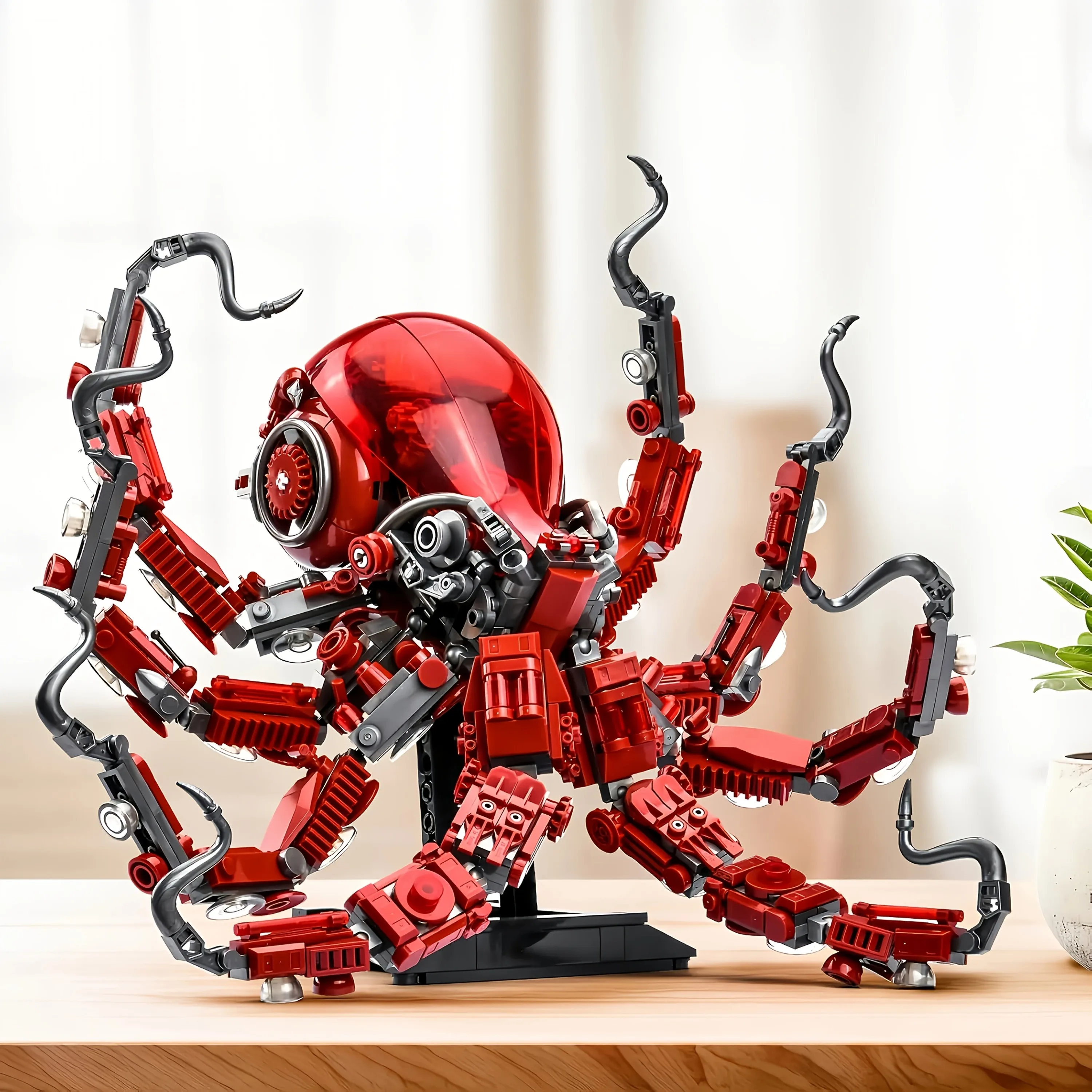 

Creative Mechanical Octopus Animal Building Blocks Set STEM Educational DIY Construction Toy for Adults
