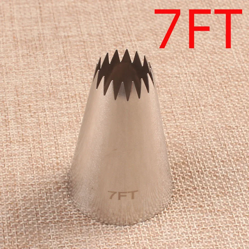 Welding 7ft #16 Tooth Star Cookie Cream 304 Stainless Steel Baking DIY Cake Tool Decorating Mouth baking accessories  baking