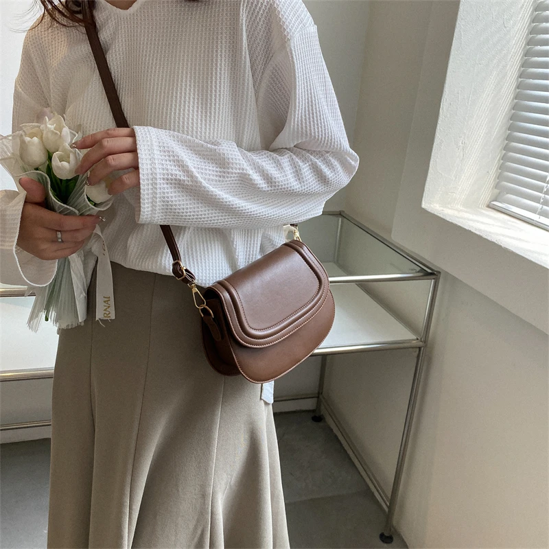 Simple All Amtch Ins Mini Handbags Women Elegant Y2k Aesthetic Sweet Crossbody Bags Vintage Fashion Casual Shoulder  Female