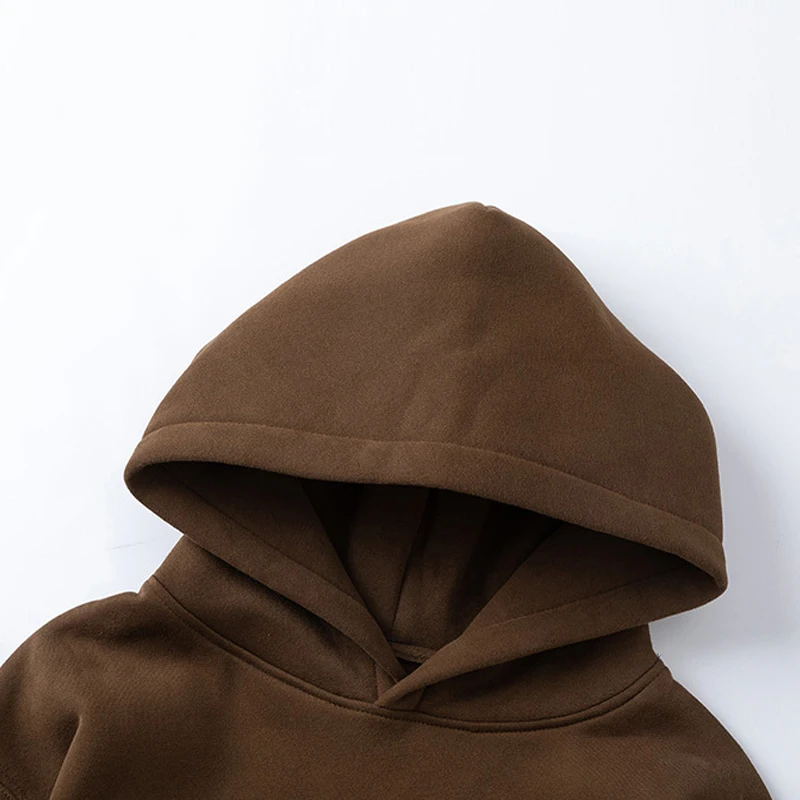 Bluza z kapturem 25FW wysokiej jakości bawełna luźna klasyczna nadruk literek logo potwór kaktus Jack męska damska dla par brązowa