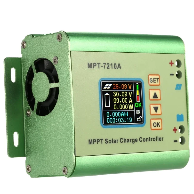 FOR MPPT-7210A 24/36/48/60/72V 10A LCD Color Display Solar Panel Battery Regulator Charge Controller