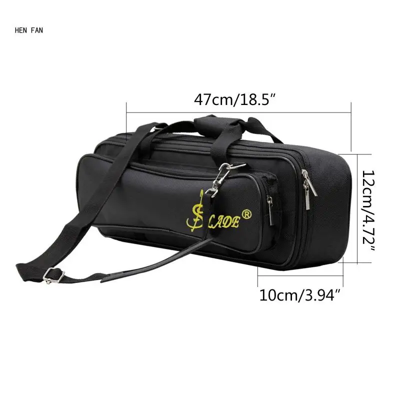 Convenient Shoulder Case Flute Bag Handheld Handbag Designs Perfect for School, Practice Rooms, and Performances M89D