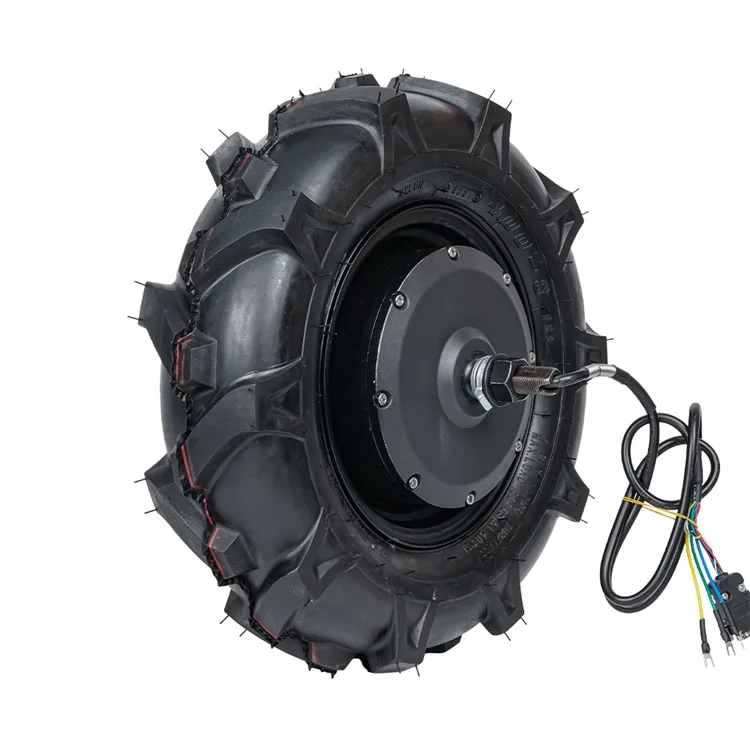 

16inch 48V 800W 300kg Single Axle Shaft Brushless Electric Encoder DC Wheel Hub Servo Motor For Delivery Robot