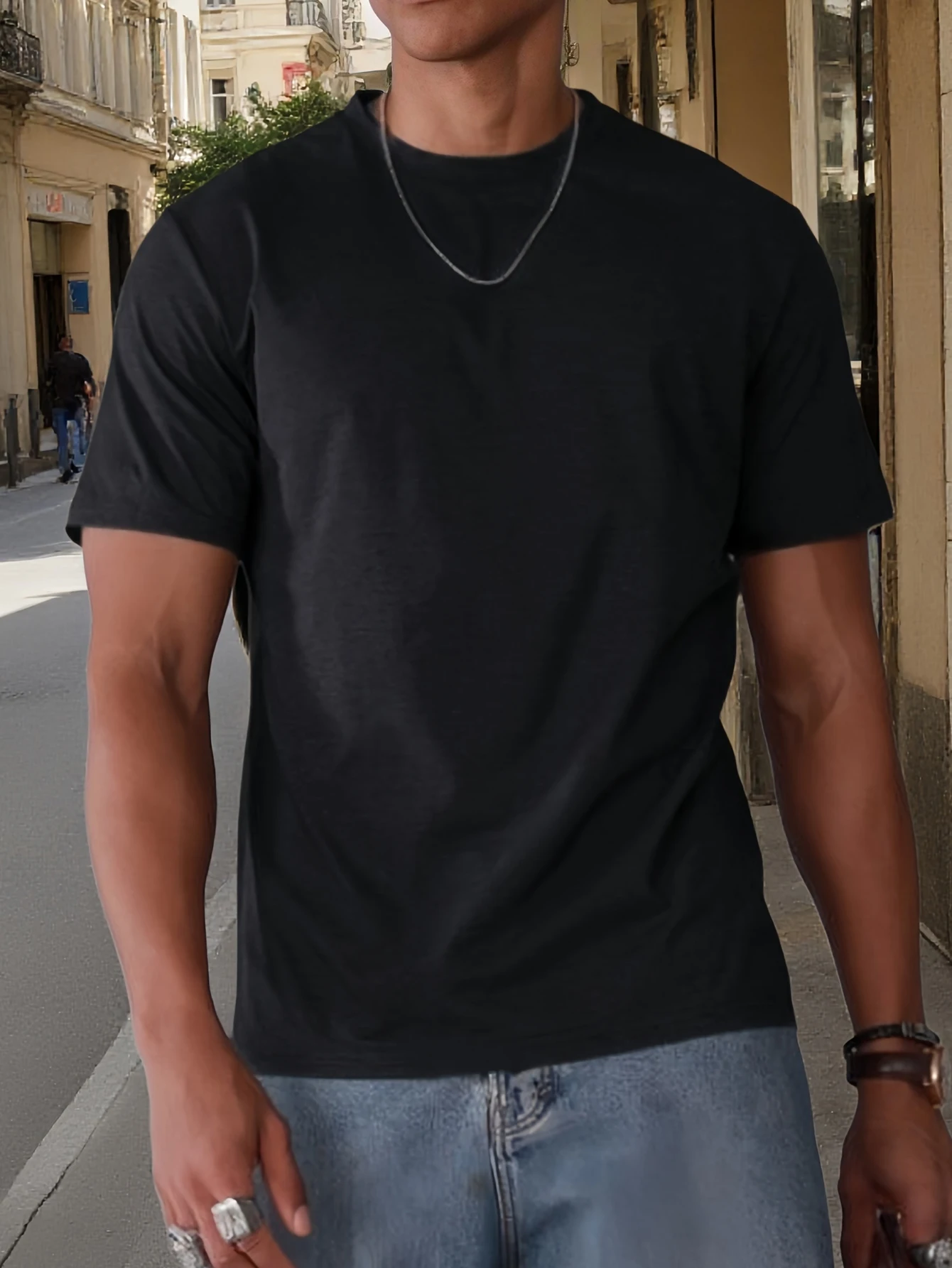 

Мужская дышащая влагоотводящая спортивная футболка с коротким рукавом, специальная мужская футболка для бега в тренажерном зале, повседневная универсальная мужская футболка