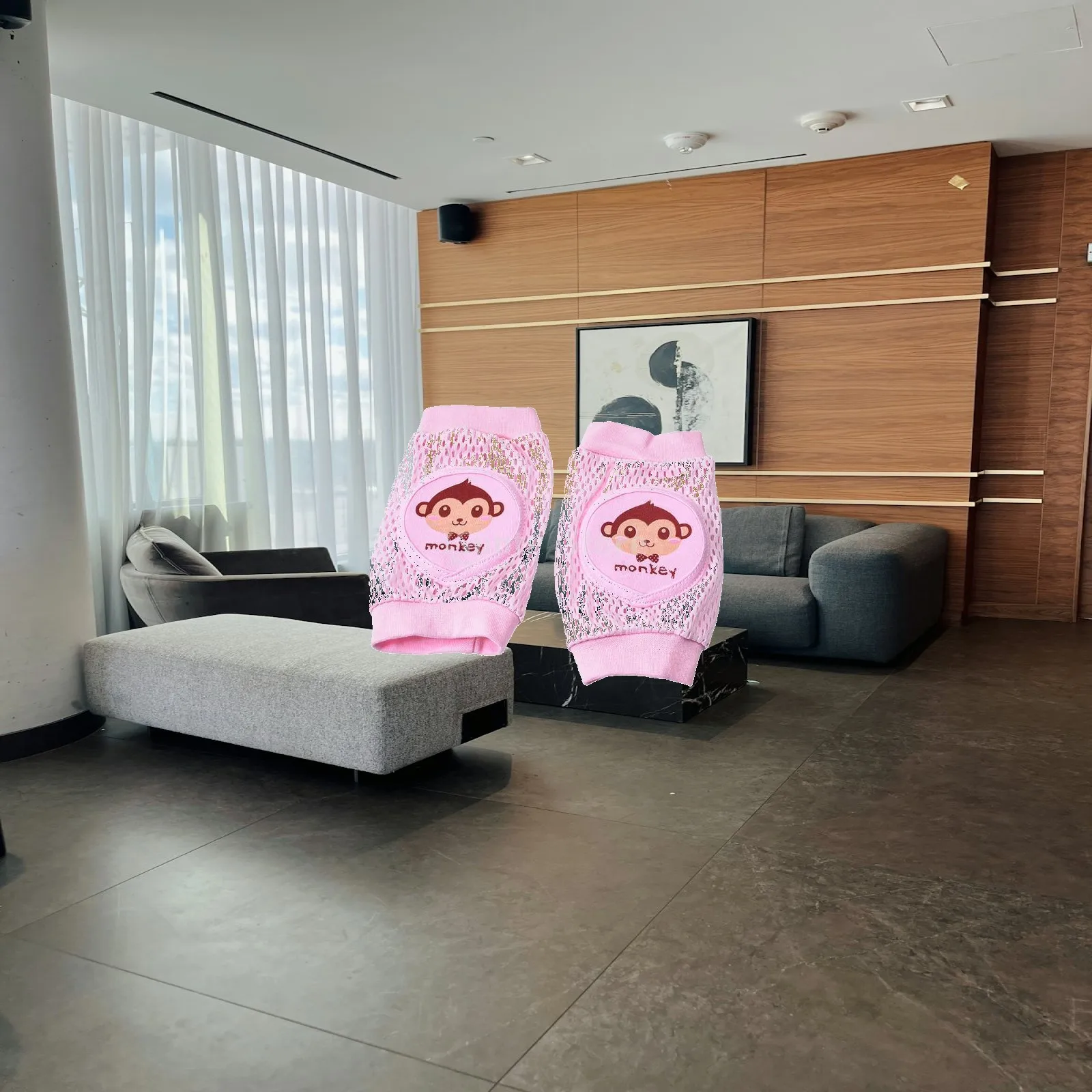 

Breathable Polyester Knee Pads for Crawling Baby Girls Boys Cartoon Animal Pattern Toddler Knee Protectors