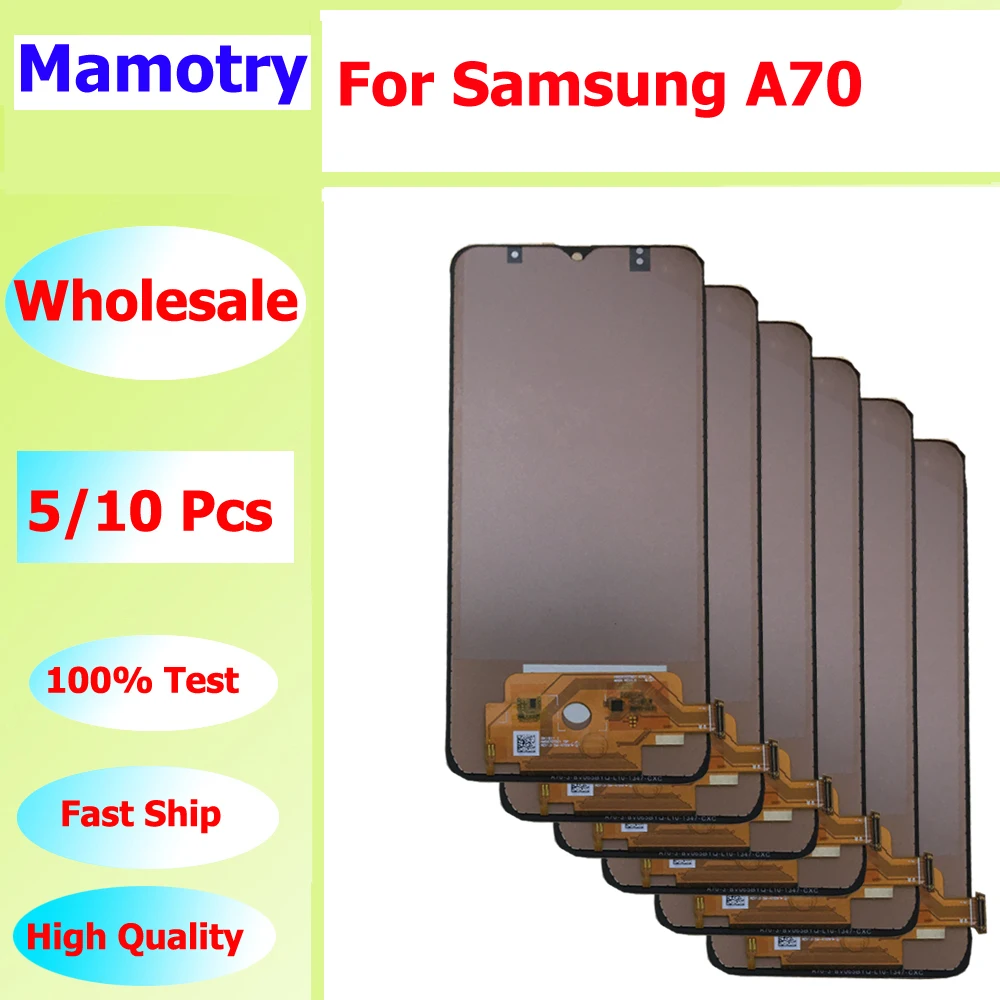 

Wholesale 5/10 pieces / Lot For Samsung A70 Screen Lcd Display with Frame Touch Assembly A705 A705F A705W A705FN/DS