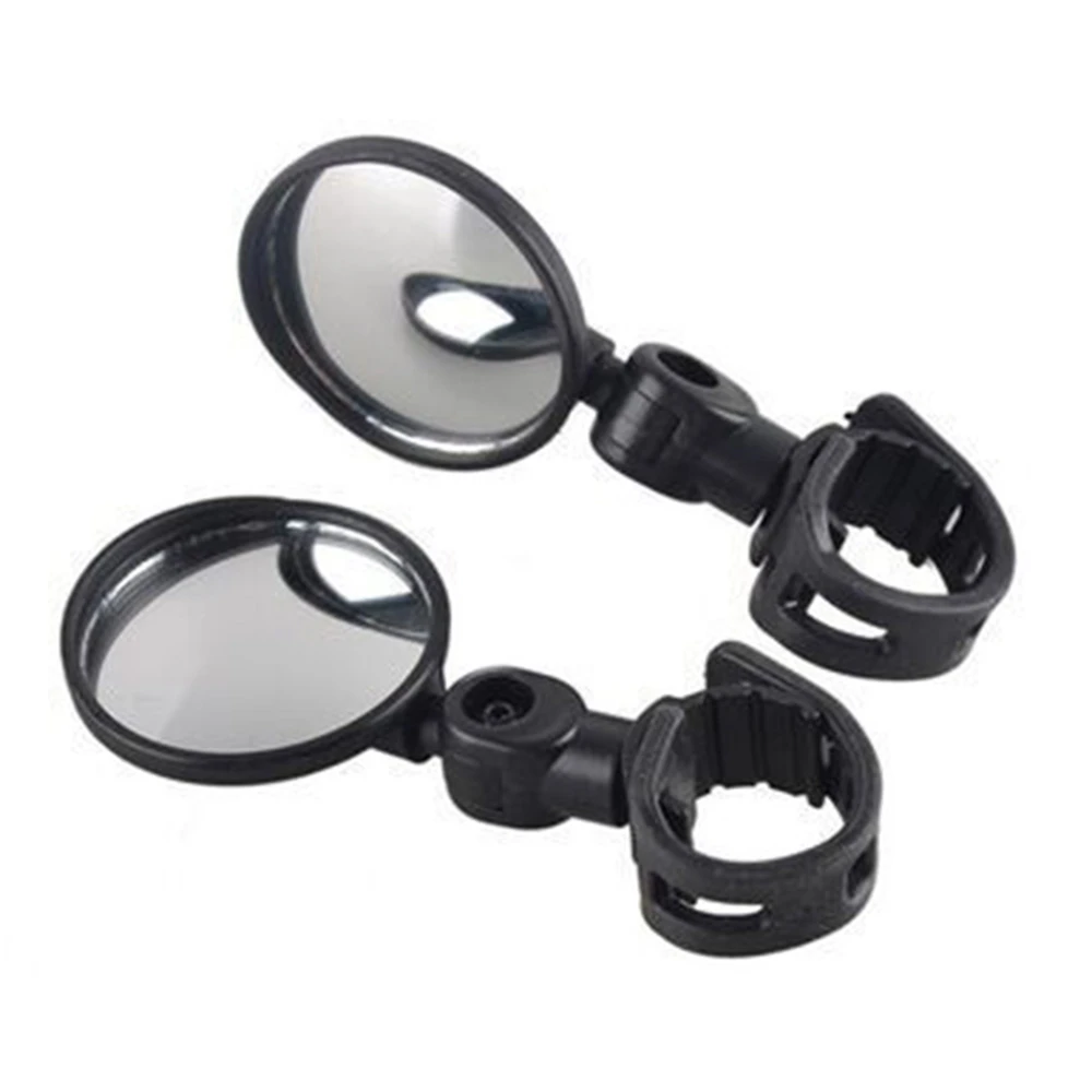 Bicycle Rearview Mirror Wide Angle Convex Cycling Mirror MTB Rearview Mirror Silicone Handle Rearview Mirror 7.9cm