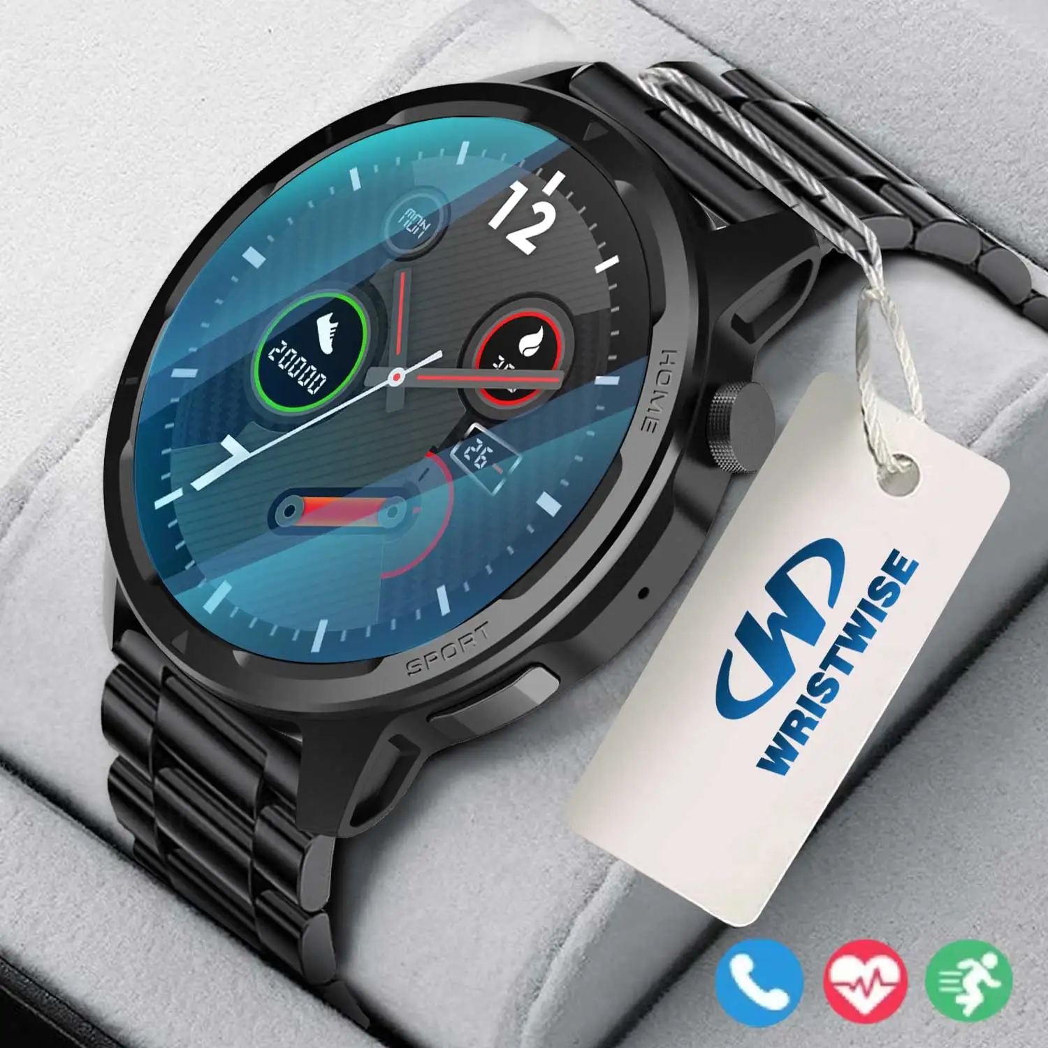 

New 1.39-inch HD touch screen smartwatch heart rate blood pressure sleep monitoring message reminders exercise meter steps watch