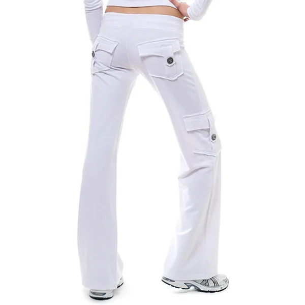 

Women's Yoga Pants with Pocket And Button Elastic Waist Cross-Border Ebay Cleanfit Style Low Waist Cotton 100% Casual Pants