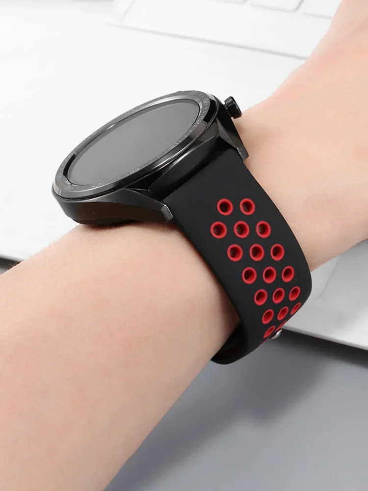 Поп 20 мм для Samsung Galaxy Watch 7 4-5-pro-6-Classic/active 2 40/44 мм силиконовый спортивный ремешок 22 мм браслет Huawei GT 4-3-2e-pro S