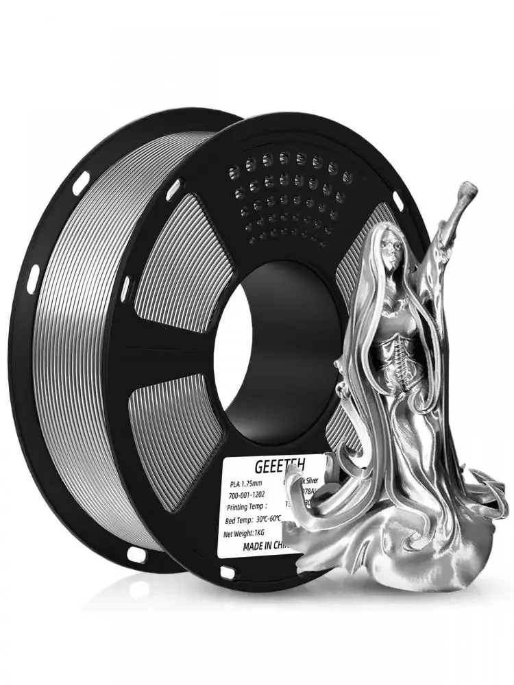 Geeetech 2Kg Seiden-PLA-Filament 1,75mm 0,03mm Toleranz Seidig Glänzende Oberfläche Vakuumverpackt für FDM 3D-Drucker