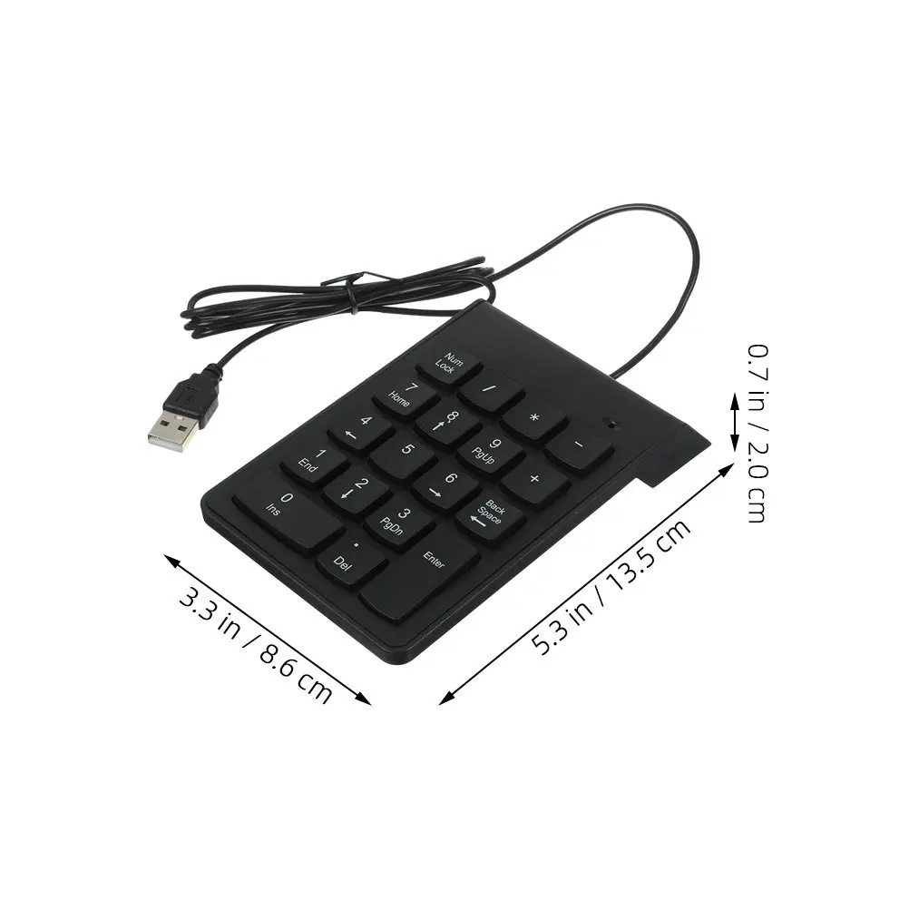 2 pçs banco teclado financeiro usb teclado numérico 18 teclas durável portátil para computador portátil acessórios placa chave para portátil