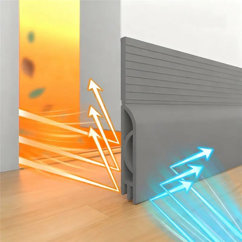 IALJ-Door لمنع الختم السفلي سدادة مسودة الباب لأسفل الباب الطقس تجريد ضوضاء الهواء تحت فجوات الباب #4