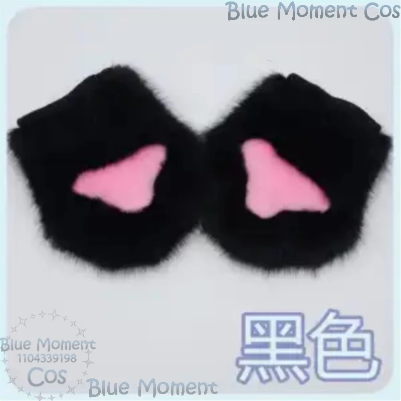 كيغ Kigurumi Fursuit الكفوف قفاز Kigurumi القط الكفوف الحيوان لون الحلوى فروي تأثيري أصابع قفازات النمر اكسسوارات كوميك كون #6