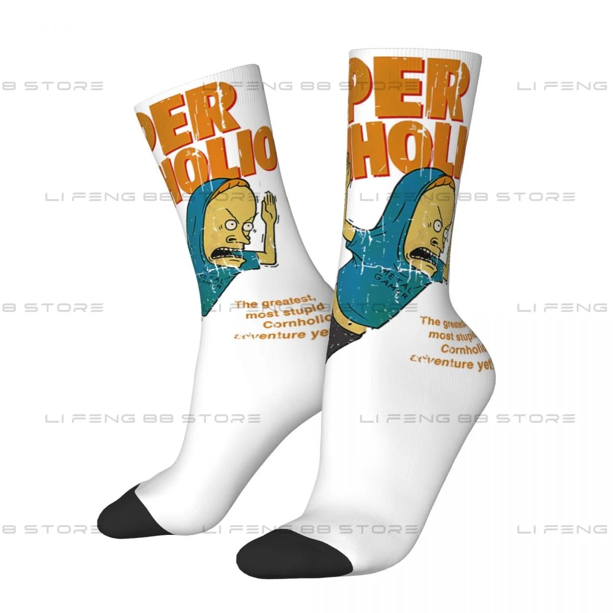 Cornholio Beavis and Butthead Unisex Winter Socks Warm Happy Socks Street Style Crazy Sock