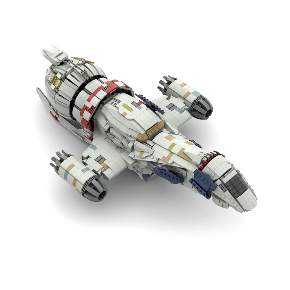 MOC Sci-Fi Spaceship Serenity Fireflyed Tranquility Transport Ship Building Blocks Set for Children Birthday Gifts