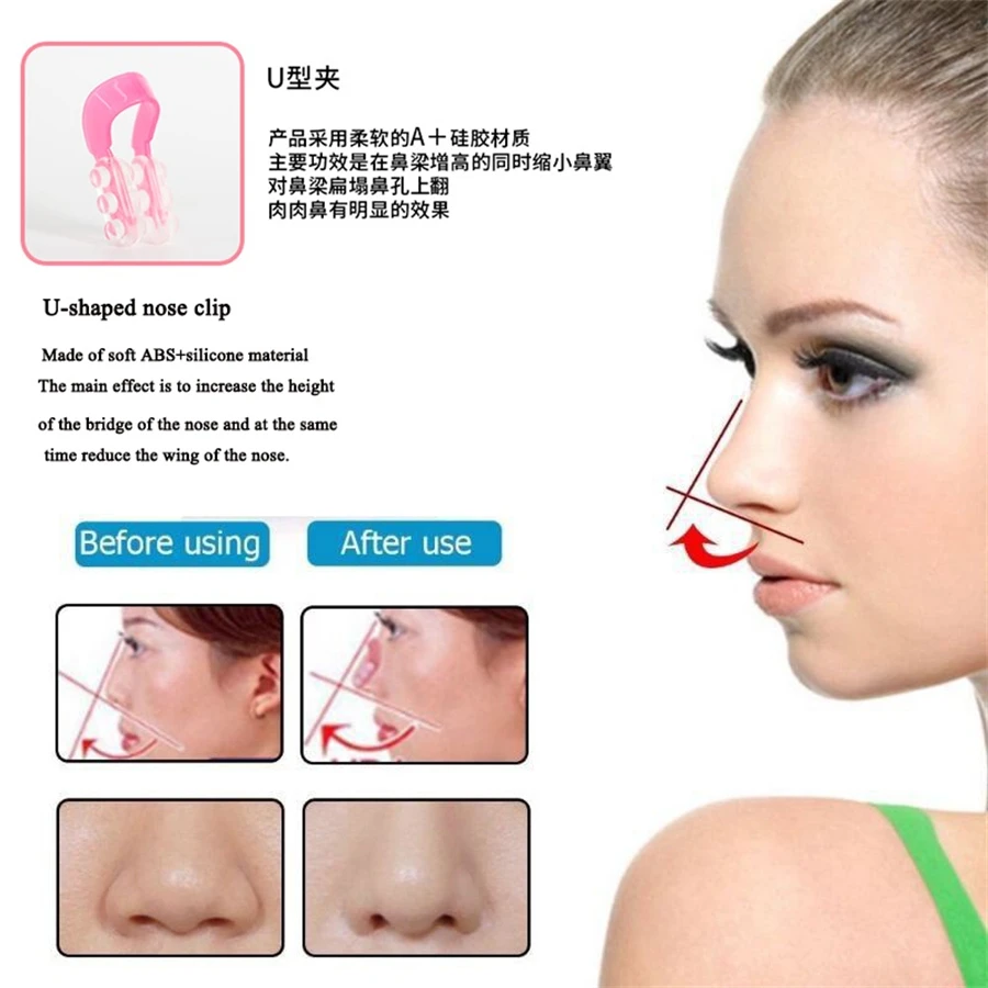 Nose Up Lifting modellante Shaper ortesi Clip naso Clip bellezza naso dimagrante massaggiatore Nose Up Clip raddrizzamento Clip strumento