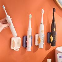 1pc Toothbrush Holder Scalable Wall-Mounted Electric Toothbrush Organizer Space Saving Toothbrush Storage Rack