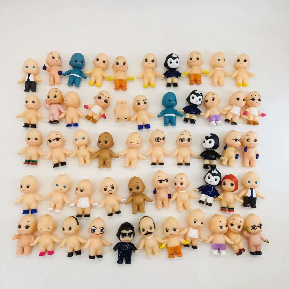 5/10/20PCs Mini Kewpie Baby Doll 3cm Kawaii Pvc Angel Colletion Model Baby Toys for Children Birthday Gift Home Decoration
