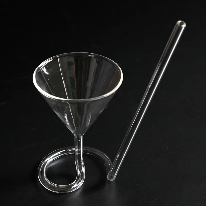 1Pcs Creative Transparent Cocktail Glass Bars Clubs Restaurants Goblet Shaped Wedding Birthday Party Crystal Champagne Wine Cup