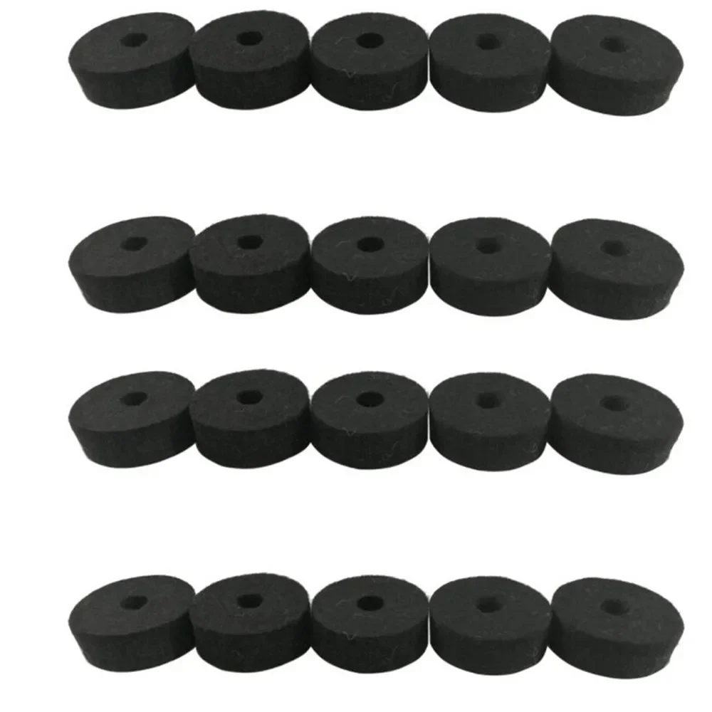 Durable High Quality Hot Sale Useful Brand New Best Cymbal Felt Washer 20pcs Crash Cymbals Clutch Drum Felts KIT