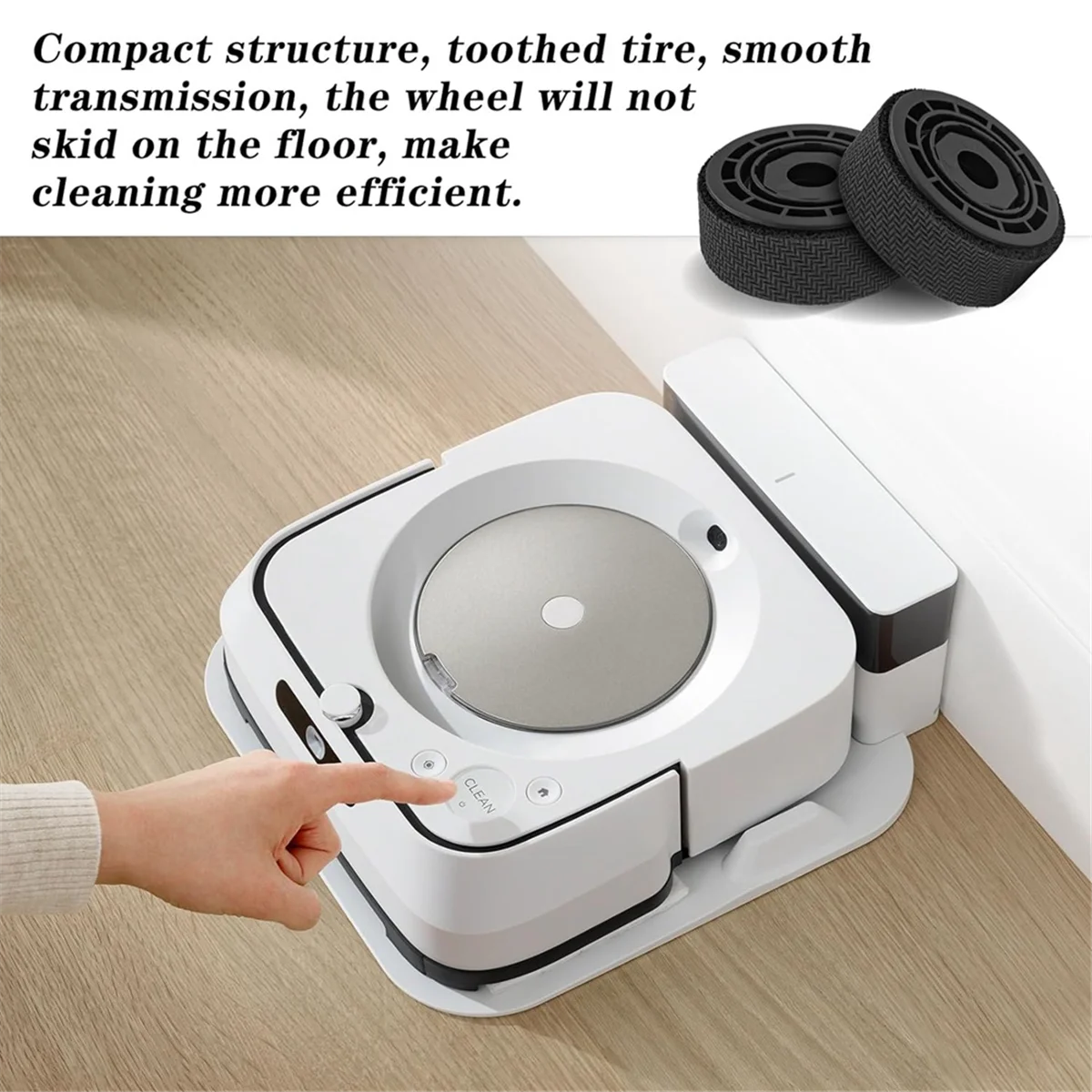Замена колесных шин A74X для iRobot Braava Jet M6 (6110) (6012) (6112) (6113) Ultimate Wi-Fi Connected Robot Anti-Slip
