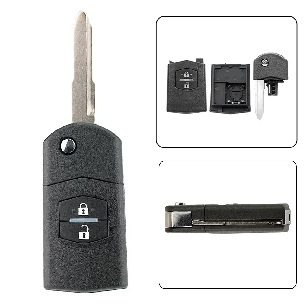 Replacement Key Shell Compatible With For Mazda 2 3 5 6 RX7 RX8 BT50 CX7 CX9 BT50 Stylish And Direct Replacement