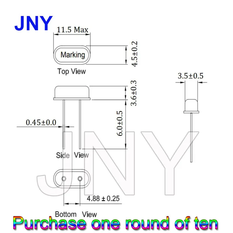 10PCS 32.216MHz High -precision 49s Directly plug two feet crystal oscillating oscillator hot -selling original