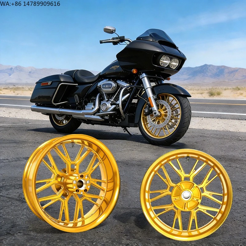 High-End Custom Motorcycle Rims Made In ChinaCustomized Harley Motorcycle Forged Aluminum Wheels 18 * 5.5inch, Suitable For Harl