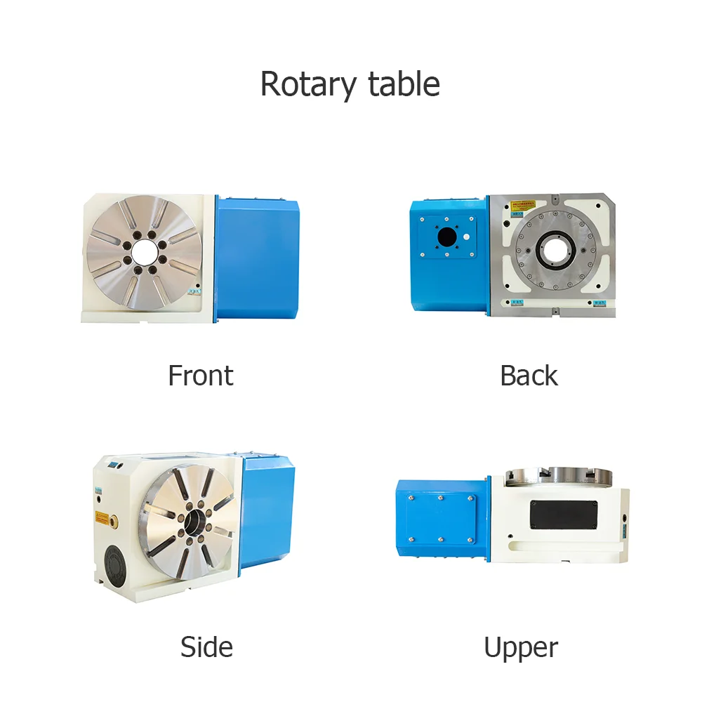 

High Precision Universal Four Axis Rotary Table Gear Bearing Motor Part CNC AC Servo Divide Head