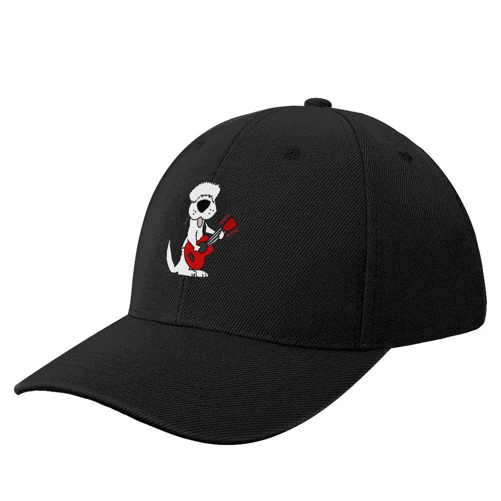 

Funny Old English Sheepdog Playing Guitar Music Baseball Cap sun caps Winter hat Fashion Beach Boy Child Women's