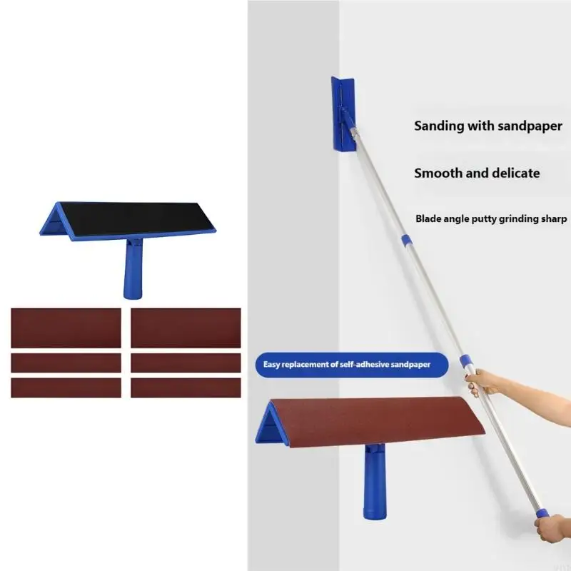 7Pcs Sanding Tool Set Features Triangular For Seamless Corner And Finishing Detailing Woodworking M4YD