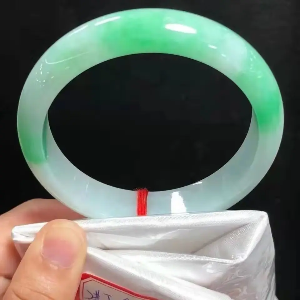 Latest Natural Jadeite Bangle High Quality Emerald Jade Bracelet Decoration Hand Accessories Exquisite Jewelry Gift Crafts