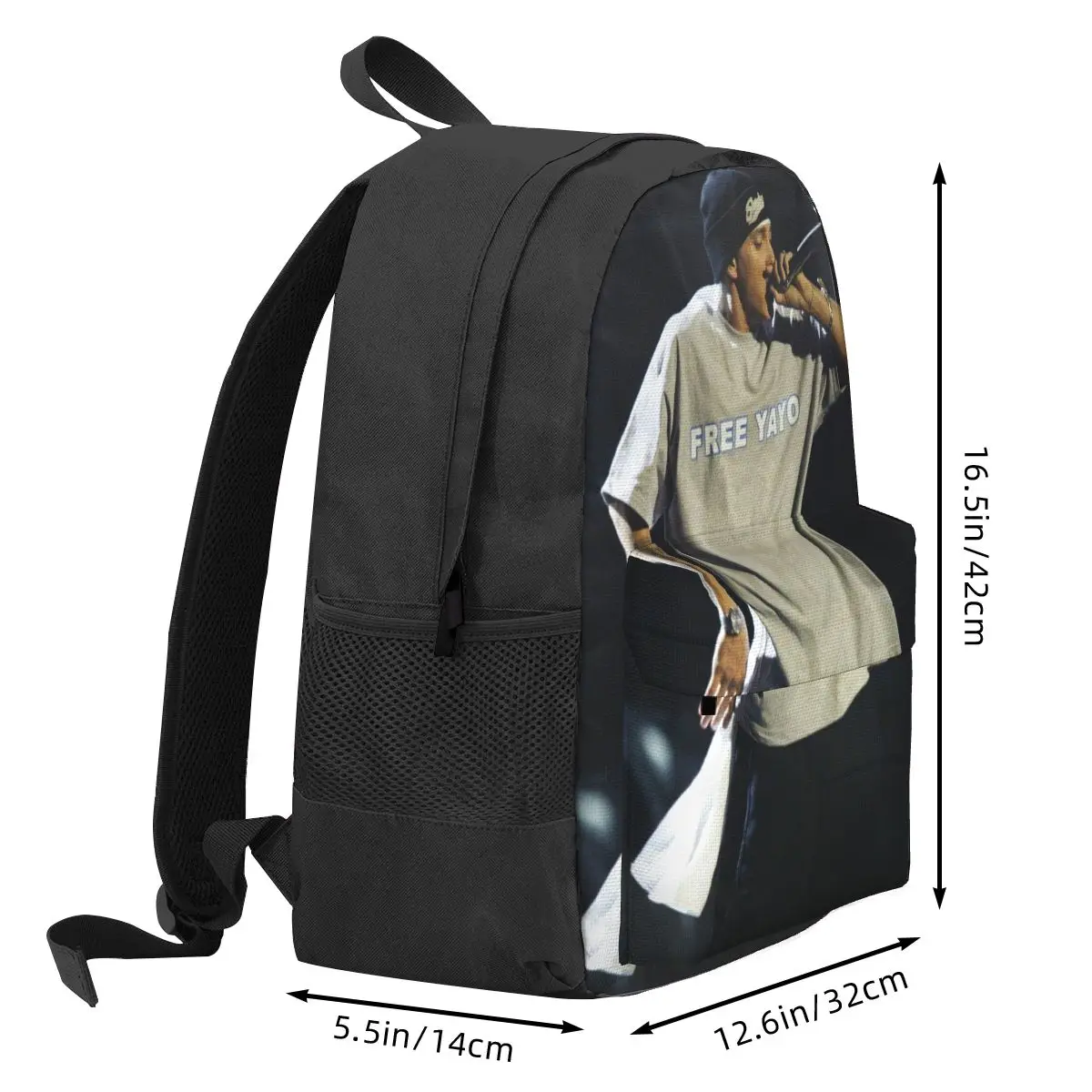 Eminem-Mochila con estampado 3D para mujer, bolso escolar para ordenador portátil, impermeable, Hip Hop