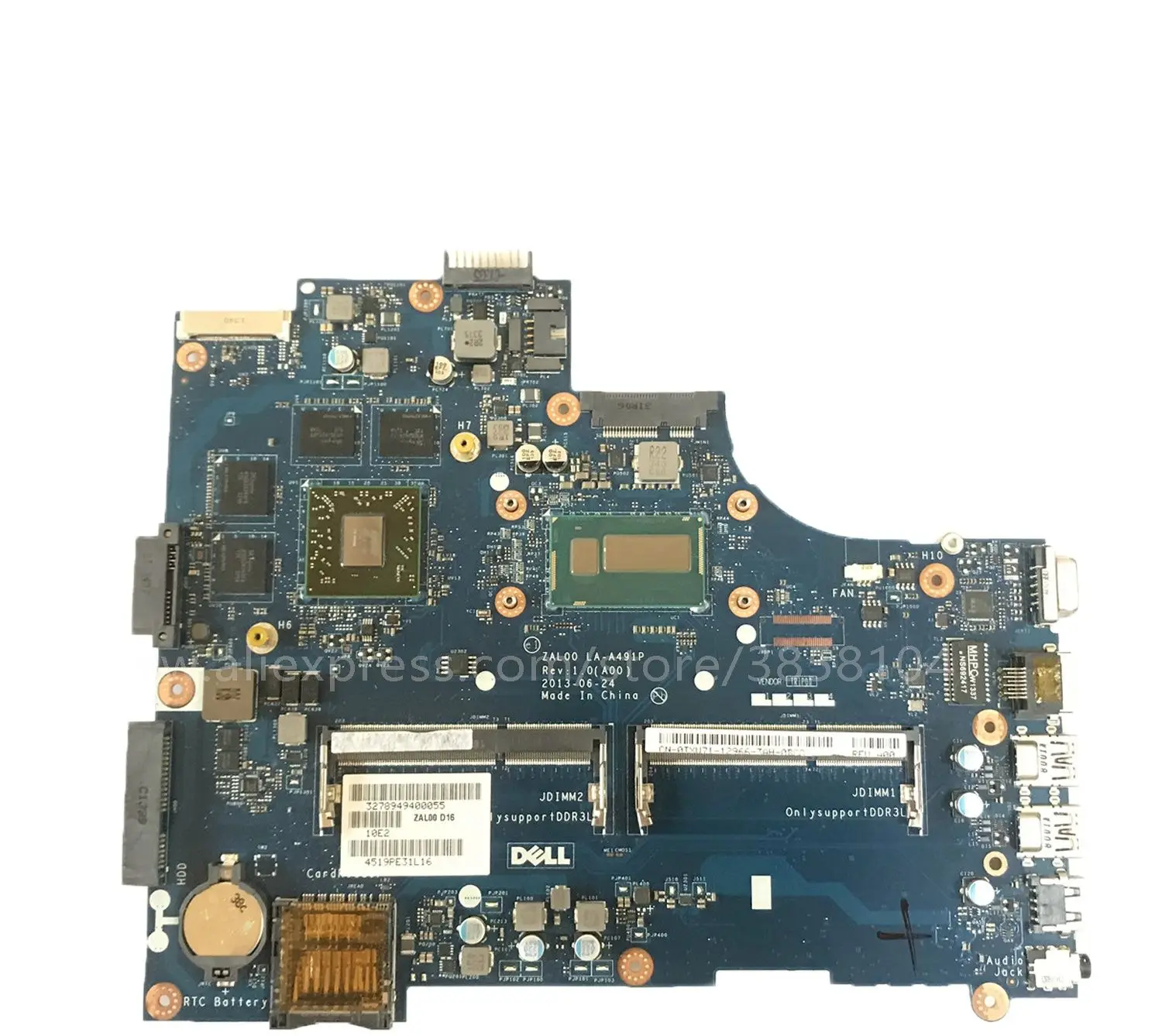 

ZAL00 LA-A491P I5-4200U HD8850M 2G FOR DELL Dell Latitude 3540 laptop motherboard CN-0TXW71 TXW71 mainboard 0JTTMW Not GPU